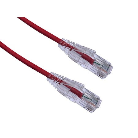 Axiom 3Ft Cat6A Bendnflex Ultra-Thin Snagless Patch Cable 650Mhz (Red) C6ABFSB-R3-AX